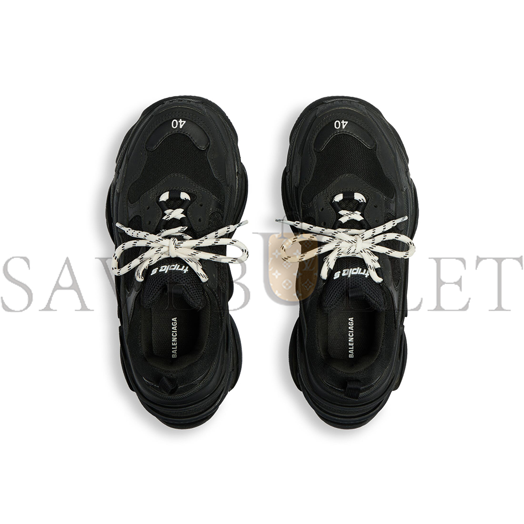 BALENCIAGA MEN'S TRIPLE S SNEAKER IN BLACK 534217W2CA11000 BALENCIAGA MEN'S TRIPLE S SNEAKER IN BLACK 534217W2CA11000